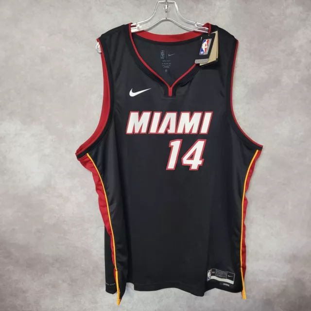 Tyler Herro Heat 14 2022 Playoffs Jersey Black Golden Diamond Edition - Bluefink