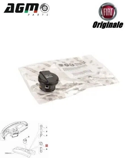 Ghiera Per Asta Cambio Fiat Panda 141 (1986-2003) - In ABS, Design Sportivo, Montaggio Facile