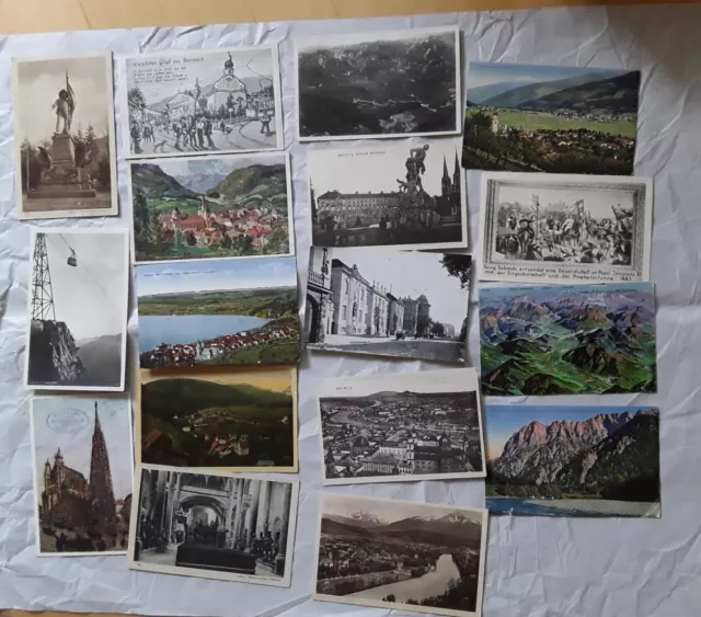 Lot / Konvolut  17 alte AK Postkarten aus Österreich 1920er Jahre