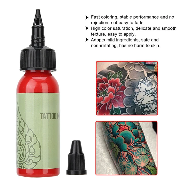 7 pz Set Inchiostro Tatuaggio Professionale Lunga Durata Colorazione Veloce Pigmento Tatuaggio (GF0