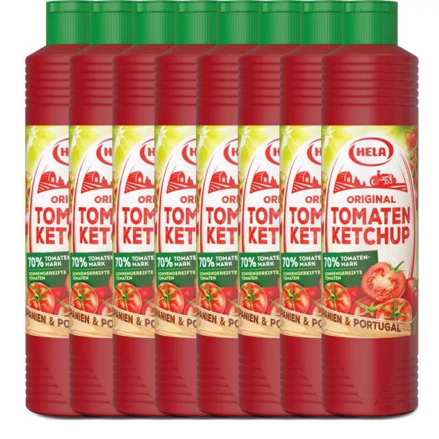 Hela Tomaten Ketchup mit natürlich fruchtigem Aroma 800ml 6er Pack