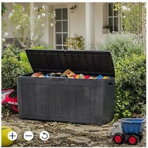 KETER MARVEL PLUS 270L Garden Storage Box Grey £69.95 PicClick UK