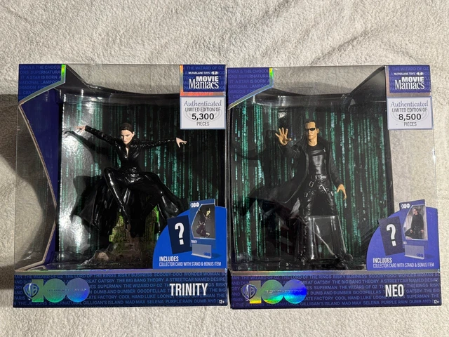 IN HAND McFarlane Toys Movie Maniacs The Matrix LE Neo & Trinity Posed – Next Level Fun