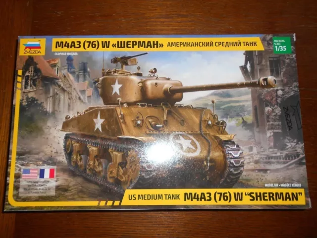 1/35 ZVEZDA Sherman M4A3 76mm W
