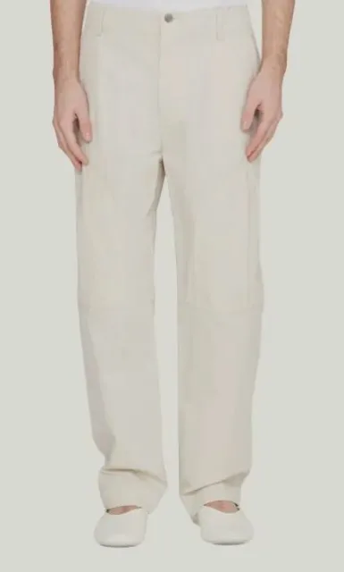 $495 3.1 Phillip Lim Men's Beige Cotton-Nylon Twill Cargo Pants Size M