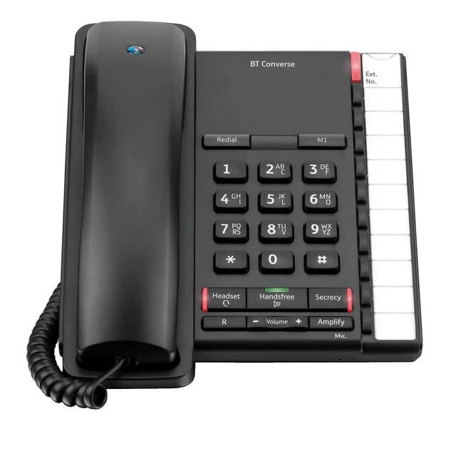 BT Converse 2200 Corded Phone Black 040208