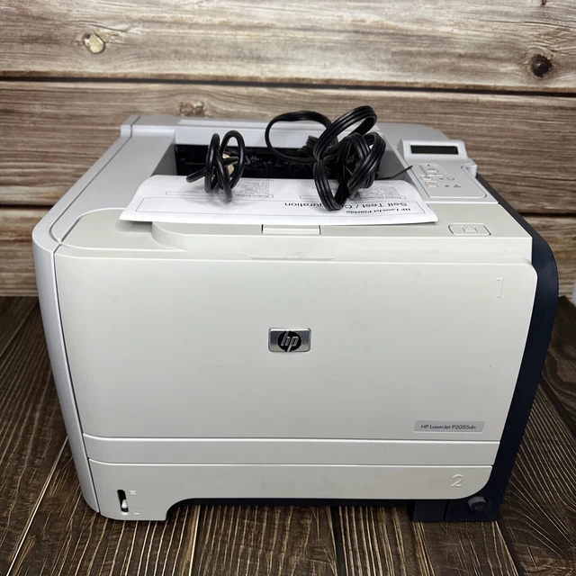 HP LASERJET P2055DN Laser Monochrome Printer w/ Power & USB Cords