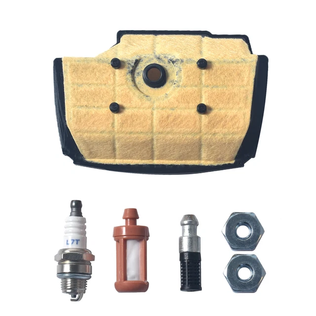 Kit Filtre à Air + Bougie Allumage + Filtre Essence Pour Tronçonneuses Stihl MS171 MS181 MS211