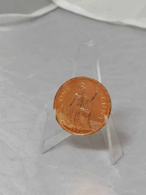 1970 Elizabeth II Proof Penny Stunning Shiny Mint Uncirculated