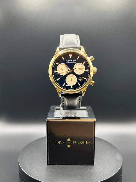 MOVADO Heritage Chronograph Navy Blue Dial Men's Watch - 3650006