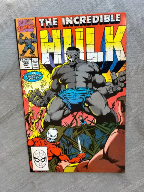 The Incredible Hulk Volume 1 N°369 Vo En Très Bon État / Very Fine