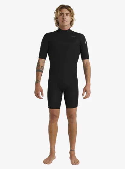 Quiksilver surf wetsuits shorty 2/2mm Everyday Session Springsuit manches courte