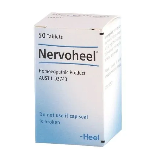 Tabletas Talón Nervoheel 50+50 para el alivio del estrés y la ansiedad paquete de 2