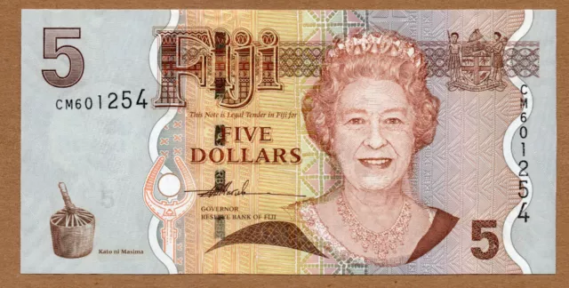 FIJI - 5 DOLLARS - ND2007 - PREFIX CM  - P110a - UNCIRCULATED