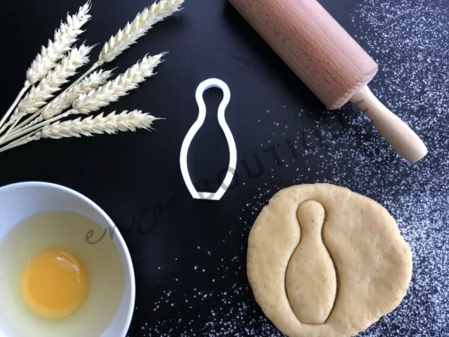 Bowling Pin Cookie Cutter | Fondant Cake Decorating | UK Seller