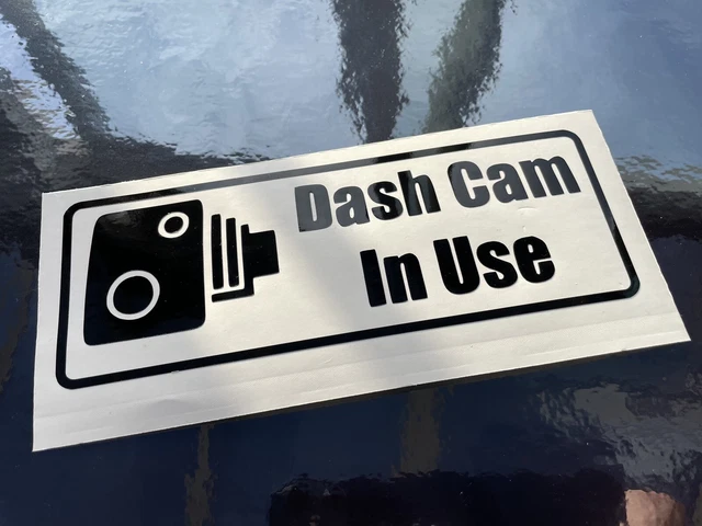 DASH CAM IN Use Car Caravan Campervan Motorbike Laptop Decal Sticker dash-cam-in-use-car-caravan-campervan-motorbike-laptop-decal-sticker