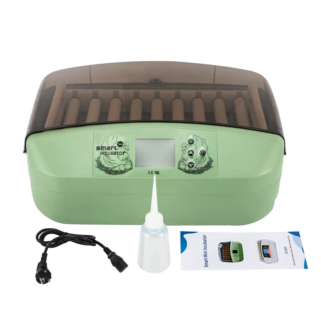 Vollautomatischer Brutapparat Für 32 Eier – 360° Drehung, LCD-Display, 30–39,5 °C, Für Hühner, Enten & Wachteln
