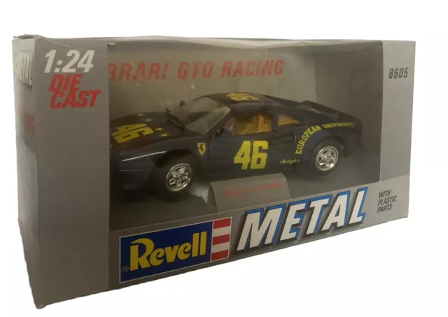 Revell 1:24 Ferrari GTO Racer Modello Auto pressofusa blu 8605 in scatola