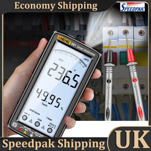 NEW SMART ANTI-BURN Rechargeable Multimeter True RMS Multimetr Diode ...