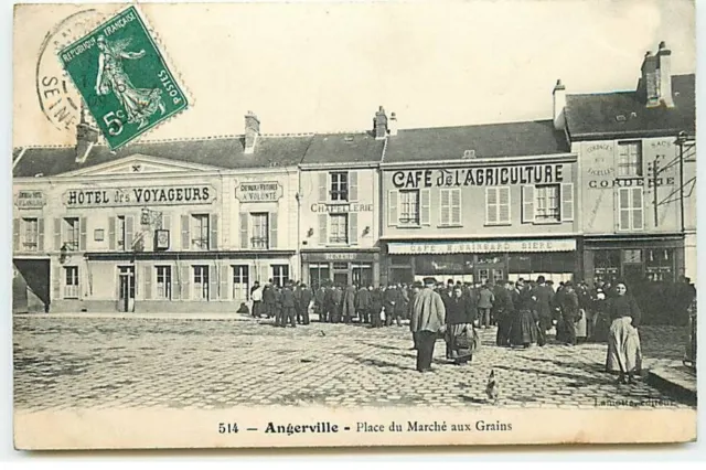 ANGERVILLE - Place du Marché aux Grains - Café de l'Agricu - ST143 - 064