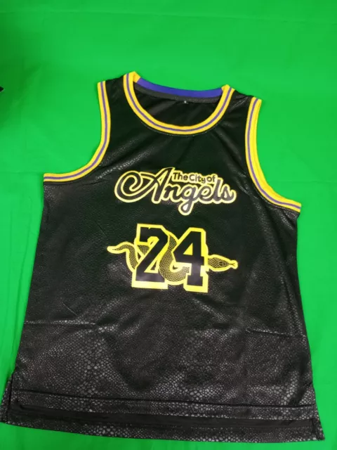 Throwback Mamba 8&24 Legend Forever Basketball Jersey All Sewn 1978-2020  Blue