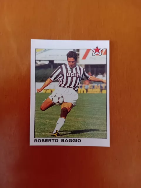 FIGURINA CALCIATORI PANINI 1991 1992 num. 347 Roberto BAGGIO Juventus nuovissima