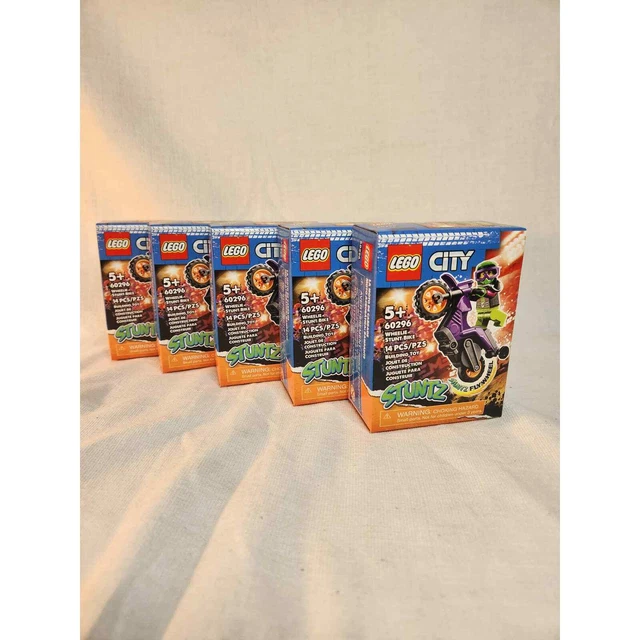 Set of 5 Party Favor - LEGO City Wheelie Stunt Bike 60296 Building Kit