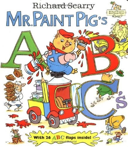 MR. PAINT PIG'S ABC By Richard Scarry *Excellent Condition*