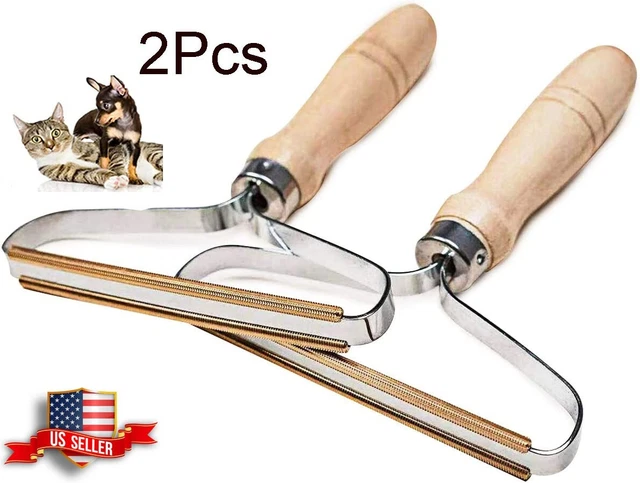 2Pcs Pet Hair Remover Lint Fluff Wool Remover Clothes Pet Supplies for Dog & Cat