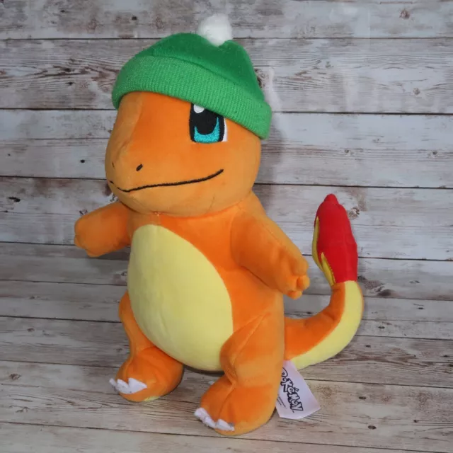 Pokémon 8" Charmander Plush Toy with Winter Hat  Jazwares 2022