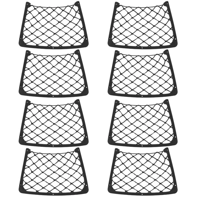8 pièces poche en filet pour voiture poche de rangement pour voiture