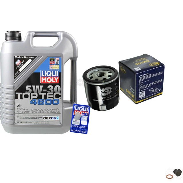 Sct Germania Filtro Olio 5 L Liqui Moly 3756 Top Tec 4600 5W-30 per Opel G Cc