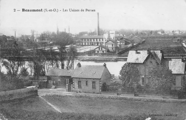 Cpa 95 Beaumont Les Usines De Persan
