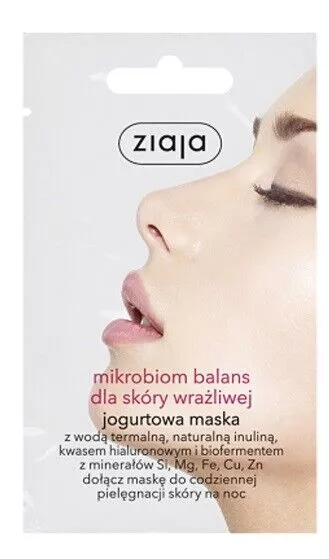 Ziaja Microbiome Balance For Sensitive Skin Yogurt Overnight Mask