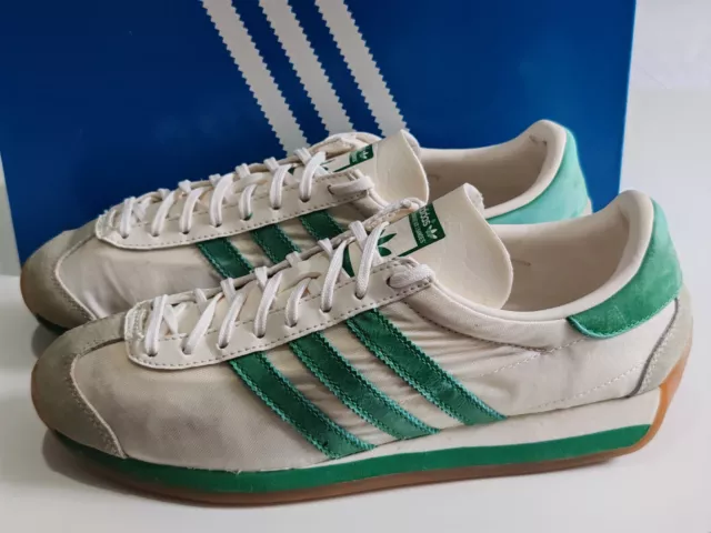 ADIDAS COUNTRY OG S32106 Chalk White Green Mens Trainers Uk 8 Eu 42 29.99 PicClick UK