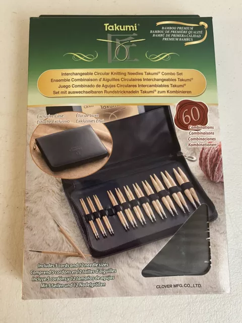 Clover Takumi Interchangeable Circular Knitting Needles Set *NEW*