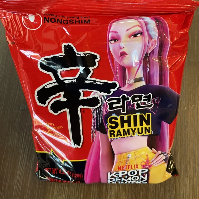 3PK KPOP DEMON Hunters SHIN Ramyun Ramen Huntrix Rumi Zoey Mira golden ...