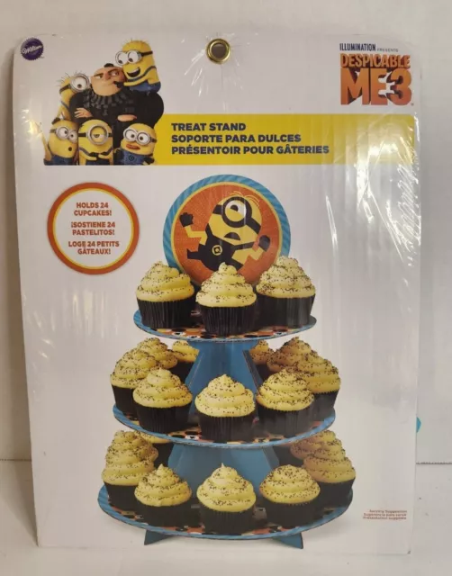 Pieza central de fiesta Despicable Me 3 Treat Stand 24 soporte para cupcakes Wilton