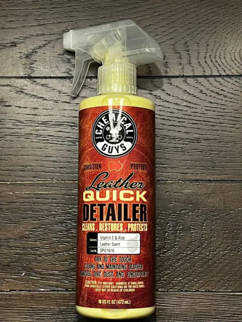 Chemical Guys PREMIUM AUTO Interior LEATHER QUICK DETAILER Cleaner 16oz