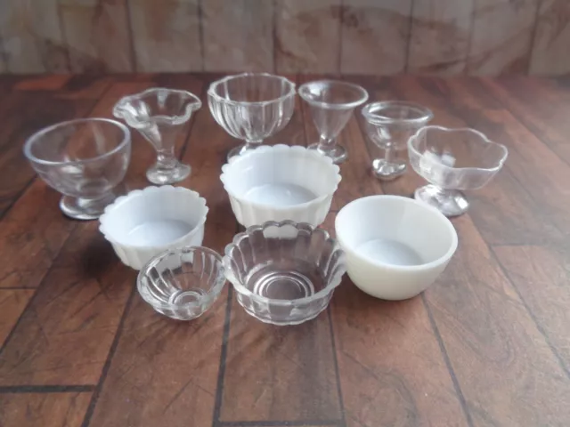 10x Dolls House Miniature CHOICE of BOWLS refSPG3 Craft / Fillable Fruit Dessert