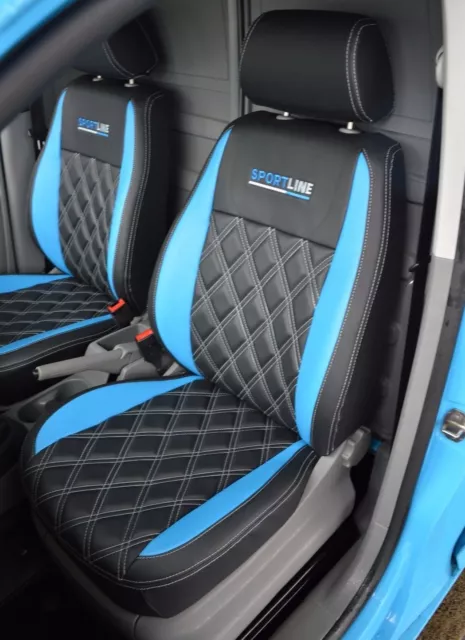 VW SCIROCCO GENUINE Fit Seat Covers - Tailored Black PVC with Blue  Stitching £399.99 - PicClick UK