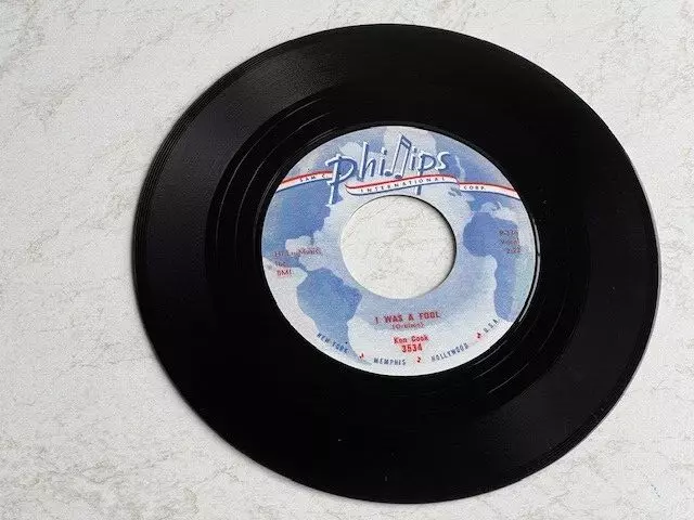 Ken Cook seltene Rockabilly ''45 Single "I was a Fool" Philips  Records