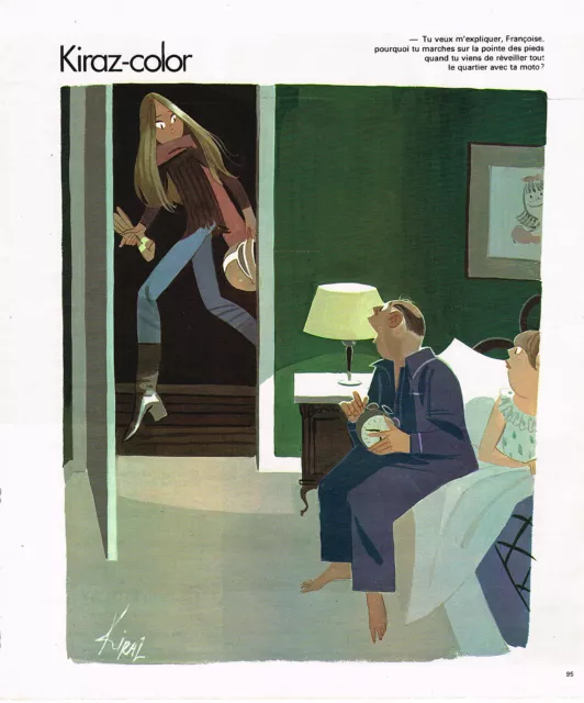 PUBLICITE ADVERTISING 044  1978  KIRAZ COLOR "Pourqoui marcher sur la pointe des