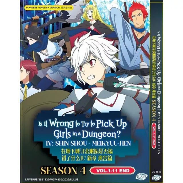 ANIME DVD Is It Wrong To Try To Pick Up Girls Season 1-4(1-48End) ENGLISH  AUDIO