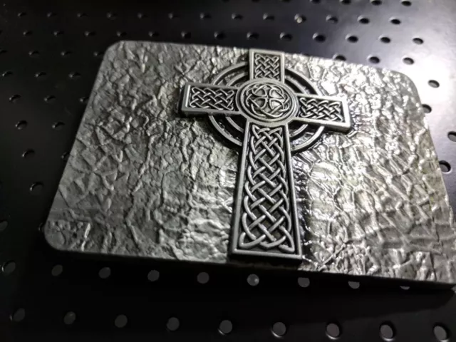 ✖ Medievel Style celtic Cross Belt Buckle ✖ Metal Antique Silver color us seller