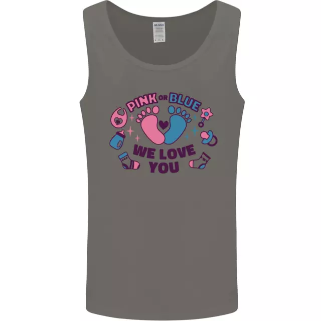 Pink or Blue New Baby Pregnancy Pregnant Mens Vest Tank Top