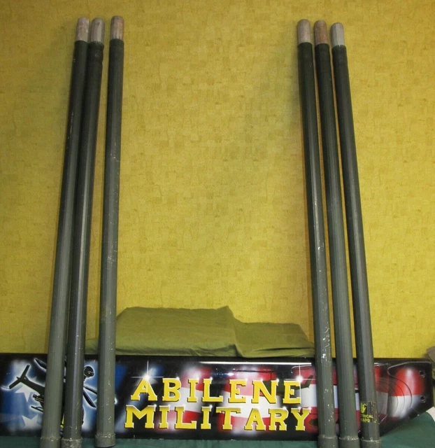 Lot Of 10 Aluminum Antenna Tower Mast Sections - 4 Feet Each, Total 40 Feet, Used Grade B, HF Band 6 thumbnail image