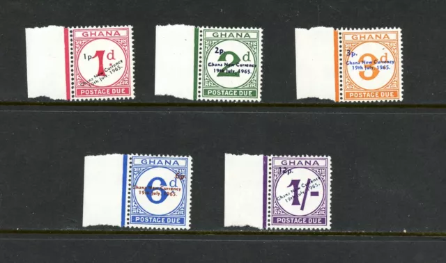 R2072   Ghana   1965    postage dues   SURCHARGED   5v.   MNH