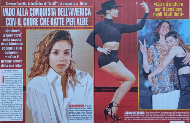 Italian Clipping Ritaglio 2022 SERENA CARELLA vado alla conquista 4 PAGINE
