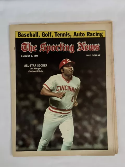 1977 August 6 The Sporting Nachrichten Joe Morgan Cincinnati Rote (MH340)